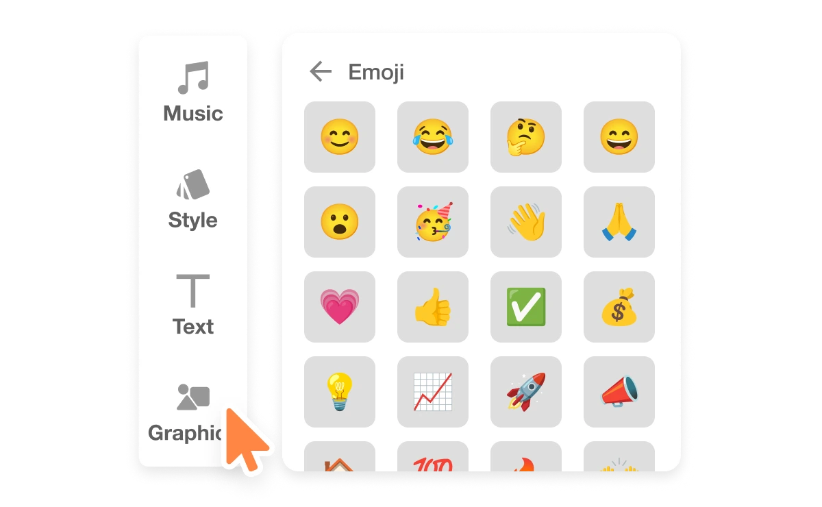 Visla video annotation tool allowing users to add emojis to videos for better engagement and visual appeal.